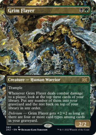 (380) Magic The Gathering Double Masters 2022: Extras Single: Grim Flayer (V.1) Rare