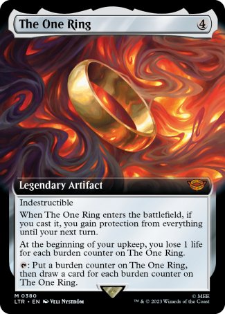 (380) Magic The Gathering The Lord of the Rings: Tales of Middle-earth: Extras Single: The One Ring (V.1) Mythic