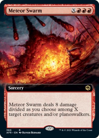 (380) Magic The Gathering Adventures in the Forgotten Realms: Extras Single: Meteor Swarm Holo Rare