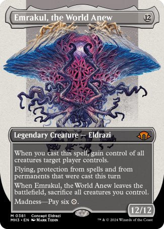 (381) Magic The Gathering Modern Horizons 3: Extras Single: Emrakul, the World Anew (V.4) Mythic
