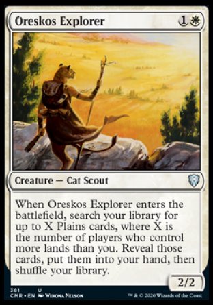 (381/361) Magic The Gathering Commander Legends: Extras Single: Oreskos Explorer Holo Uncommon