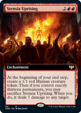 (381) Magic The Gathering Innistrad: Crimson Vow: Extras Single: Stensia Uprising Holo Rare