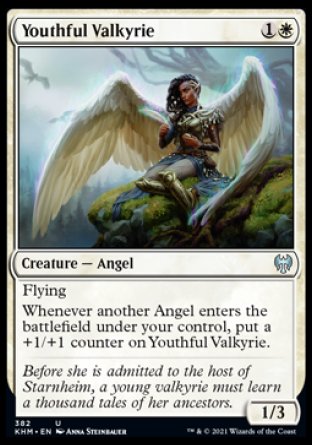 (382) Magic The Gathering Kaldheim: Extras Single: Youthful Valkyrie Uncommon