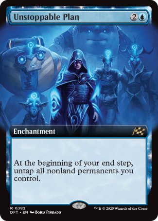 (382) Magic The Gathering Aetherdrift: Extras Single: Unstoppable Plan Holo Rare