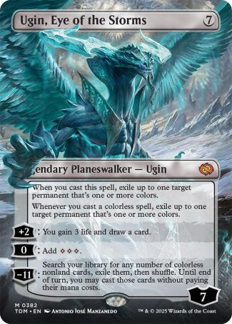 (382) Magic The Gathering Tarkir: Dragonstorm: Extras Single: Ugin, Eye of the Storms (V.1) Mythic