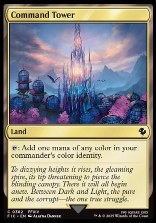 (382) Magic The Gathering Commander: Magic: The Gathering - FINAL FANTASY Single: Command Tower (V.1) Common