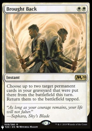 (009) Magic The Gathering The List Single: Brought Back Rare