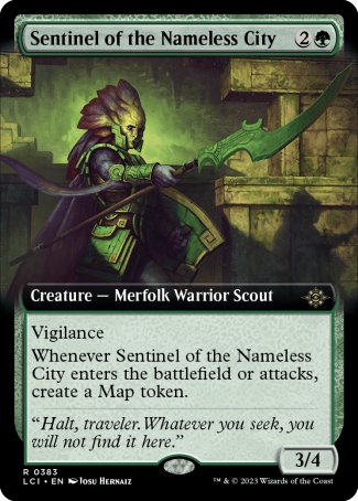 (383) Magic The Gathering The Lost Caverns of Ixalan: Extras Single: Sentinel of the Nameless City Holo Rare