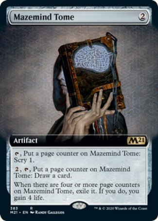 (383) Magic The Gathering Core 2021: Extras Single: Mazemind Tome Rare