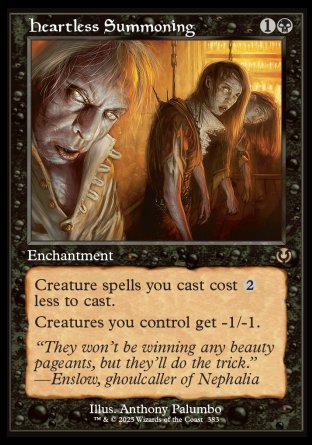 (383) Magic The Gathering Innistrad Remastered: Extras Single: Heartless Summoning (V.2) Rare