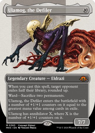 (383) Magic The Gathering Modern Horizons 3: Extras Single: Ulamog, the Defiler (V.1) Mythic