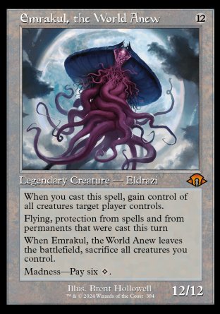 (384) Magic The Gathering Modern Horizons 3: Extras Single: Emrakul, the World Anew (V.2) Mythic
