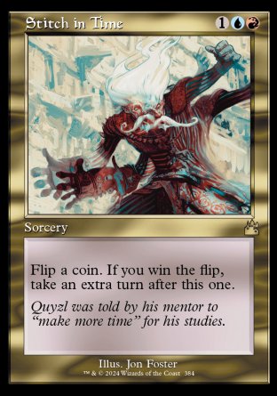 (384) Magic The Gathering Ravnica Remastered: Extras Single: Stitch in Time (V.1) Rare