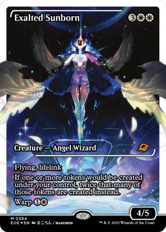 (384) Magic The Gathering Edge of Eternities: Extras Single: Exalted Sunborn (V.3) Mythic