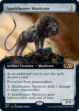 (384) Magic The Gathering Core 2021: Extras Single: Sparkhunter Masticore Holo Rare
