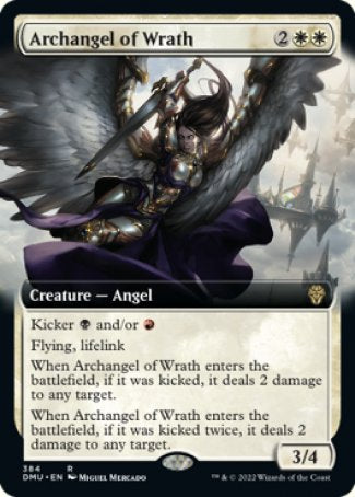 (384) Magic The Gathering Dominaria United: Extras Single: Archangel of Wrath Holo Rare