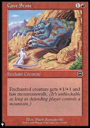 (179) Magic The Gathering The List Single: Cave Sense Common
