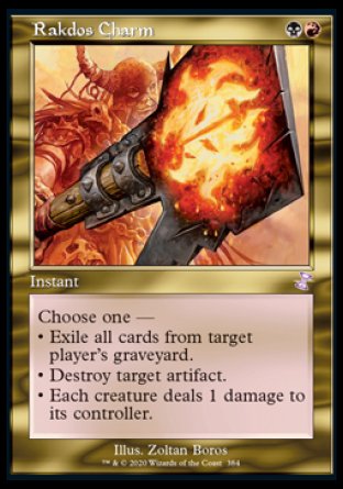(384) Magic The Gathering Time Spiral Remastered: Extras Single: Rakdos Charm Holo Time Shifted