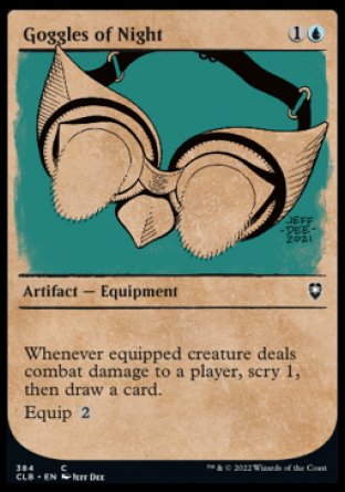 (384) Magic The Gathering Commander Legends: Battle for Baldur's Gate: Extras Single: Goggles of Night Holo Common