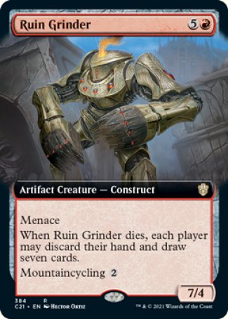 (384) Magic The Gathering Commander: Strixhaven: Extras Single: Ruin Grinder Rare