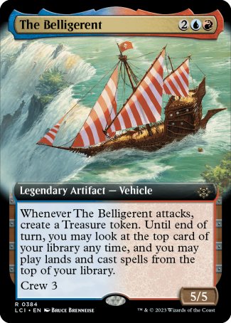 (384) Magic The Gathering The Lost Caverns of Ixalan: Extras Single: The Belligerent Rare