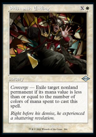 (384) Magic The Gathering Modern Horizons 2: Extras Single: Prismatic Ending (V.2) Uncommon