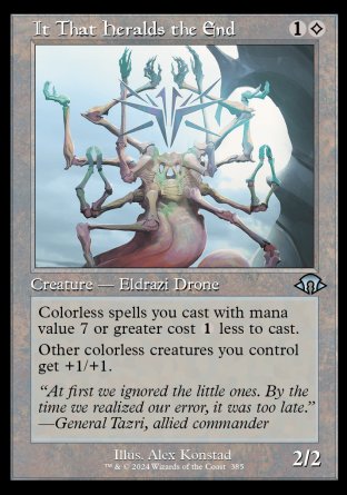 (385) Magic The Gathering Modern Horizons 3: Extras Single: It That Heralds the End Uncommon