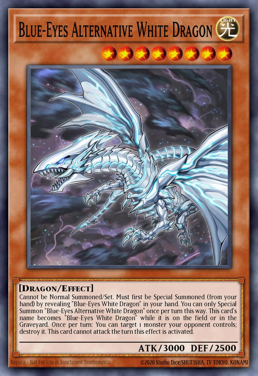 (010) YuGiOh TCG RA02: 25th Anniversary Rarity Collection II Single: Blue-Eyes Alternative White Dragon (V.3 - Secret Rare)  Secret Rare