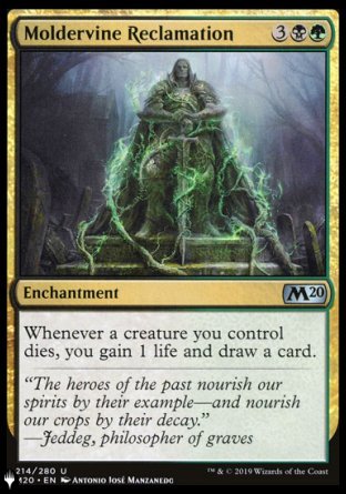 (214) Magic The Gathering The List Single: Moldervine Reclamation Uncommon