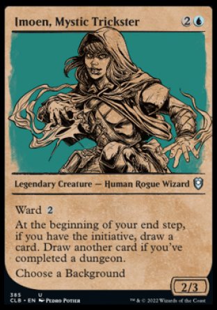 (385) Magic The Gathering Commander Legends: Battle for Baldur's Gate: Extras Single: Imoen, Mystic Trickster (V.2) Holo Uncommon