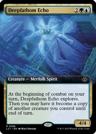 (385) Magic The Gathering The Lost Caverns of Ixalan: Extras Single: Deepfathom Echo Rare