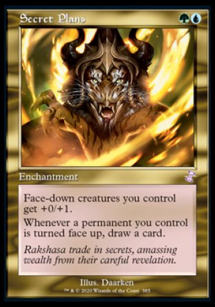 (385) Magic The Gathering Time Spiral Remastered: Extras Single: Secret Plans Holo Time Shifted