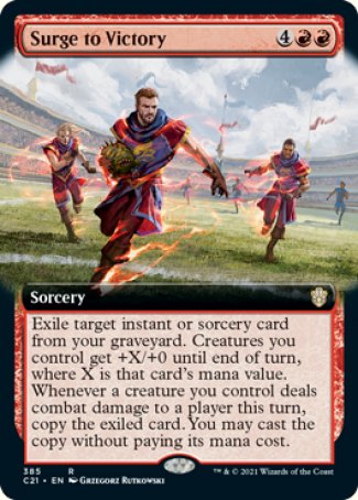 (385) Magic The Gathering Commander: Strixhaven: Extras Single: Surge to Victory Rare