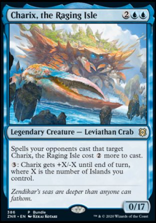 (386) Magic The Gathering Zendikar Rising: Promos Single: Charix, the Raging Isle (V.3) Holo Rare