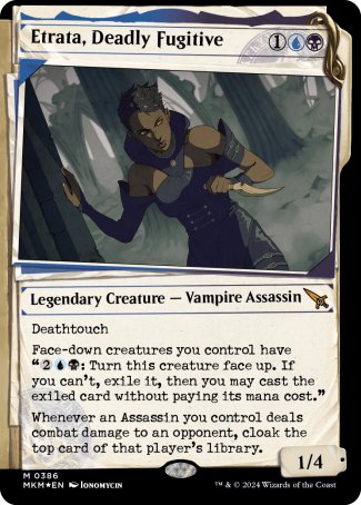 (386) Magic The Gathering Murders at Karlov Manor: Extras Single: Etrata, Deadly Fugitive (V.2) Holo Mythic