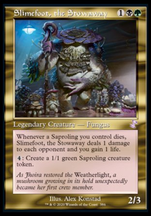 (386) Magic The Gathering Time Spiral Remastered: Extras Single: Slimefoot, the Stowaway Holo Time Shifted