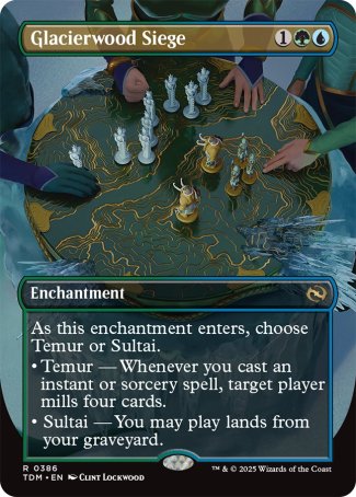 (386) Magic The Gathering Tarkir: Dragonstorm: Extras Single: Glacierwood Siege Holo Rare