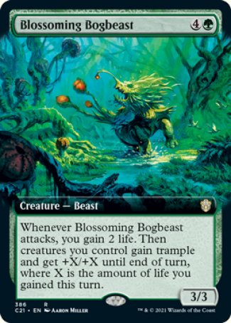 (386) Magic The Gathering Commander: Strixhaven: Extras Single: Blossoming Bogbeast Rare