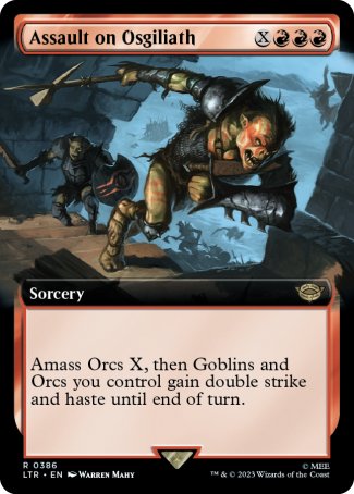 (386) Magic The Gathering The Lord of the Rings: Tales of Middle-earth: Extras Single: Assault on Osgiliath (V.2) Rare