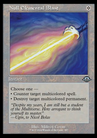 (387) Magic The Gathering Modern Horizons 3: Extras Single: Null Elemental Blast Uncommon