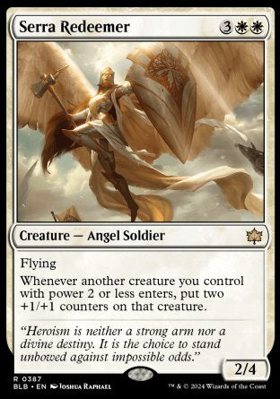 (387) Magic The Gathering Bloomburrow: Extras Single: Serra Redeemer Rare