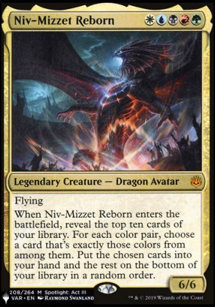(208) Magic The Gathering The List Single: Niv-Mizzet Reborn Mythic