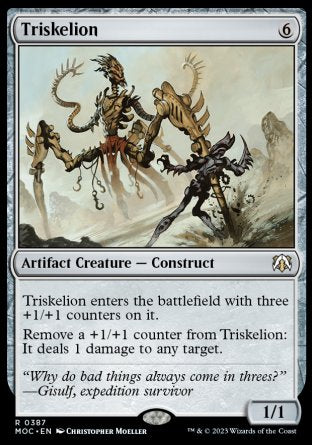 (387) Magic The Gathering Commander: March of the Machine Single: Triskelion Rare
