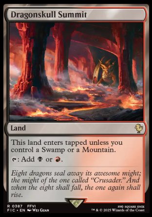 (387) Magic The Gathering Commander: Magic: The Gathering - FINAL FANTASY: Collector's Edition Single: Dragonskull Summit Holo Rare
