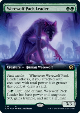 (387) Magic The Gathering Adventures in the Forgotten Realms: Extras Single: Werewolf Pack Leader Holo Rare