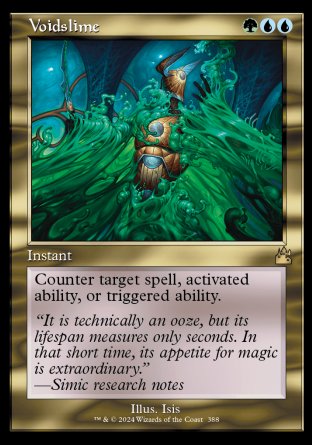 (388) Magic The Gathering Ravnica Remastered: Extras Single: Voidslime (V.1) Rare