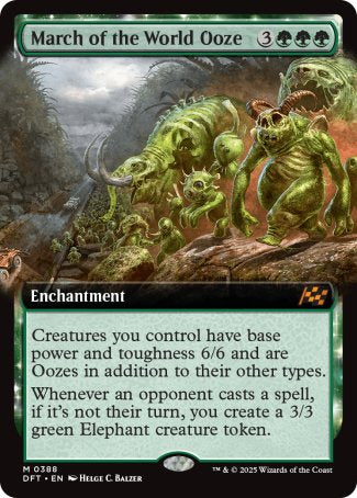 (388) Magic The Gathering Aetherdrift: Extras Single: March of the World Ooze (V.1) Mythic