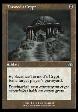 (388) Magic The Gathering Dominaria Remastered: Extras Single: Tormod's Crypt Holo Uncommon
