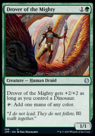 (388) Magic The Gathering Jumpstart Single: Drover of the Mighty Uncommon