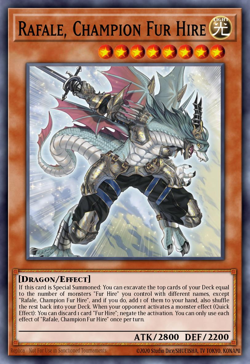 (253) YuGiOh TCG MP19: 2019 Gold Sarcophagus Tin Mega Pack Single: Rafale, Champion Fur Hire Common